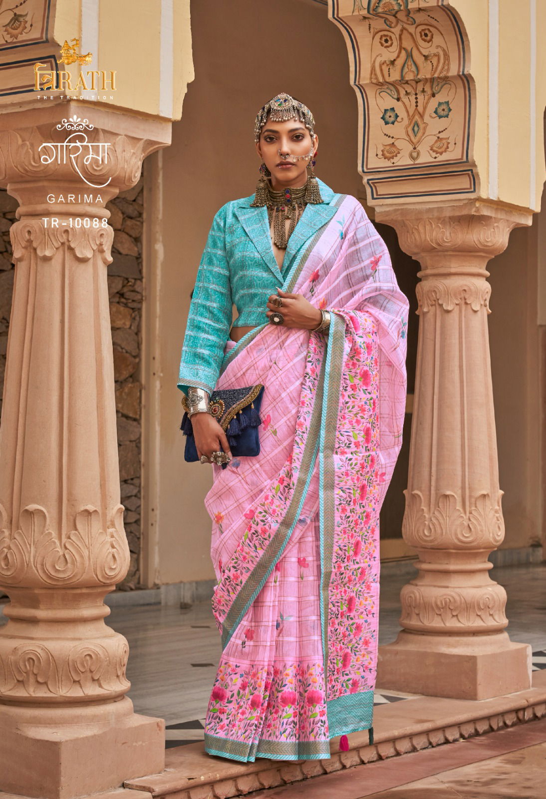 Garima By Trirath Printed Designer Sarees Wholesale Market In Surat With Price
